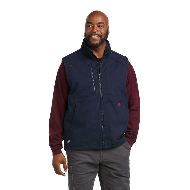 Ariat Weste Herren - Fr Duralight Stretch Canvas Navy ( PQJFE-9768 )